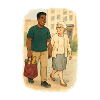 Grandma Karin with her grandson
