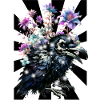 Halloween Flowers Crow Raven