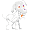 Skeletal Pup Cartoon