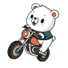 Ourson Motard Aventurier