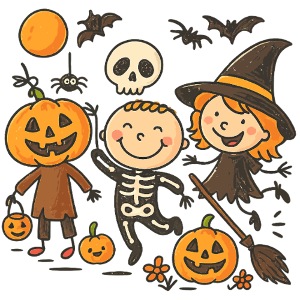 Het leuke Ontwerp van de de Kostuumpartij van Jonge geitjeshalloween