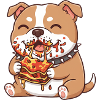 Pitbull Dog Lasagna Food Italian Fun