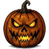 Spooky Pumpkin Halloween Motif Shirt