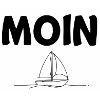 Sailboat silhouette by the sea