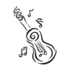 Spiral Guitar with Notes