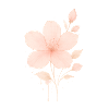 Pêche Fleurs Roses Aquarelle