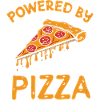 Powered by Pizza Funny Food T-Shirt