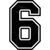 Crumpled Six Outline