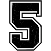 Geometric 5 in line style