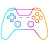 Neon Gamepad – Buntes Controller Motiv