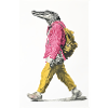 Street style alligator with backpack