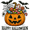 Halloween Pumpkin Candy Kids Shirt