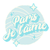 Paris Je t'aime Pastel bleu