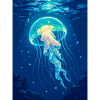 Bioluminescent Jellyfish A floating light
