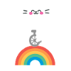 Cat Balances Rainbow