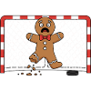 Funny Christmas Hockey Cartoon