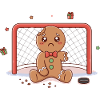 Funny Christmas Hockey Cartoon