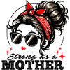 Retro bandana and stylish glasses