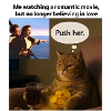 Cat Meme Push Romance