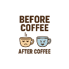 before coffee after coffee