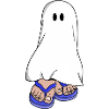 Ghost in Blue Sandals