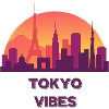 Tokyo Vibes Sunset Skyline Silhouette