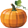 Pumpkin - Cool Low Poly Logo