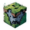 Dirt Block – Cooles Low-Poly-Logo