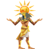 Sungod Ra - Cool Low Poly Logo