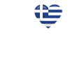 Love Greece Heart Flag
