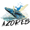 Blue Abstract Wave with Humpback Whale