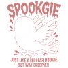 Haunted Budgie Skeleton Bird Budgie