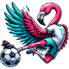 Flamingo Footballer 11 Acrobatic Kick