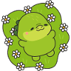 Little Green Floral Creature