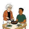 Grandma Karin with her grandson