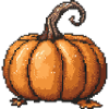 Pixel Pumpkin Retro Halloween