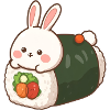 Panda Sushi – Oil Painting Anime Style