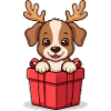Surprise Pup – Dog in Christmas Gift