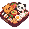 Anime Animal Sushi Box – Cute Trio