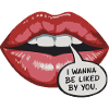 Bold Lip Pop Art: Be Liked