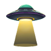 UFO Light Beam Abduction Scene