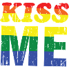 Kiss Me Rainbow Retro Font