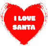 Herzdesign: I Love Santa