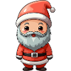 Santa Cartoon Charm