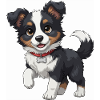 Border Collie chiot doux