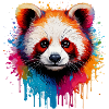 Explosion de Panda Aquarelle