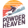 Freeride Snowboard Retro Sunset