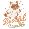 Boo-tiful Trouble Halloween Party Fun raccoon