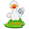 Duck Handball Player Handball