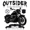 Biker Outsider Motorcycle Route 666
